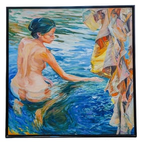 Bernardo Calderon Magallon Oil On Canvas Painting