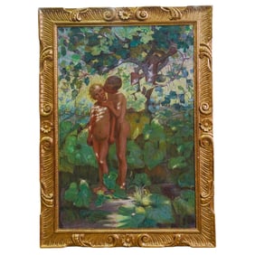 Magnus Enckell (Finnish, 1870-1925) Oil On Canvas Painting