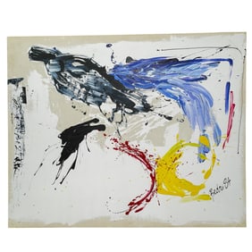 Bedri Baykam (Turkish, B. 1956) Monumental Oil On Canvas