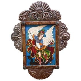 Bertha Cuellar (Mexican) Mexican Colonial Style Oil on Canvas