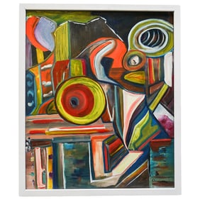 Serge Charchoune (Russian, 1888-1975) Oil on Canvas