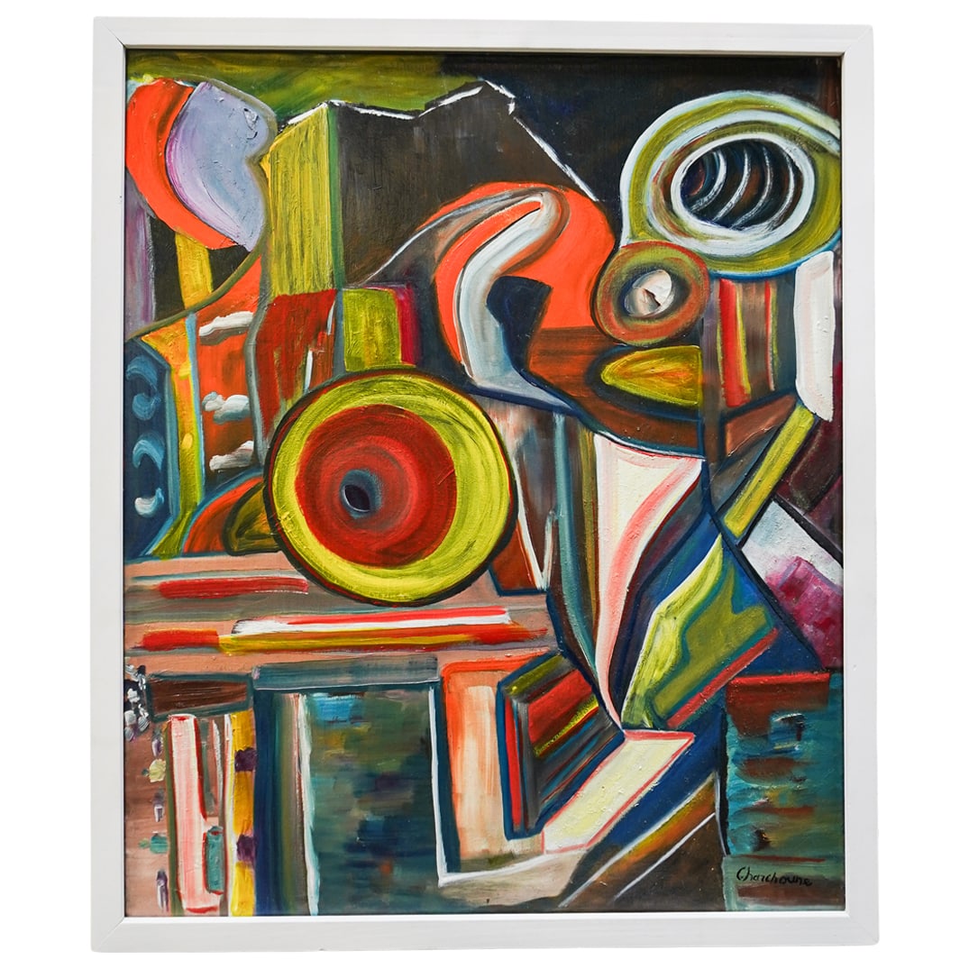 Serge Charchoune (Russian, 1888-1975) Oil on Canvas (1 of 4)