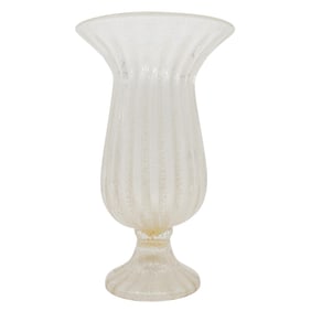 Large Murano Vetri Artistici Glass Vase