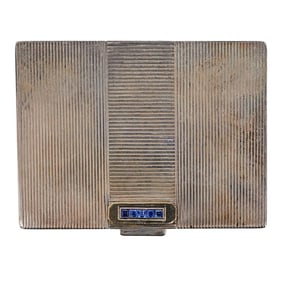 Sterling Silver Compact with Kyanite Inlay