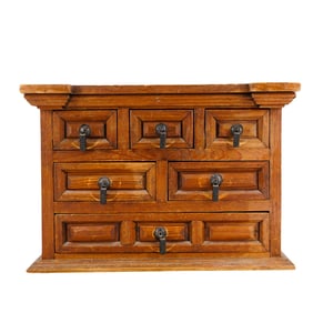 Antique Floral Carved Wooden Chest