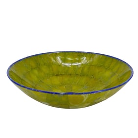 Jade & Lapis Centerpiece Rounded Bowl