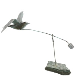 Antique Bird Zinc Wind Vane