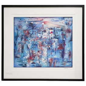 Wosene Worke Kosrof (Ethiopian-American, B. 1950) Spirits Rising Lithograph