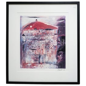 Wosene Worke Kosrof (Ethiopian-American, B. 1950) Lithograph