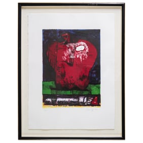 Aaron Fink (American, B. 1955) Apple 1989 Color Lithograph