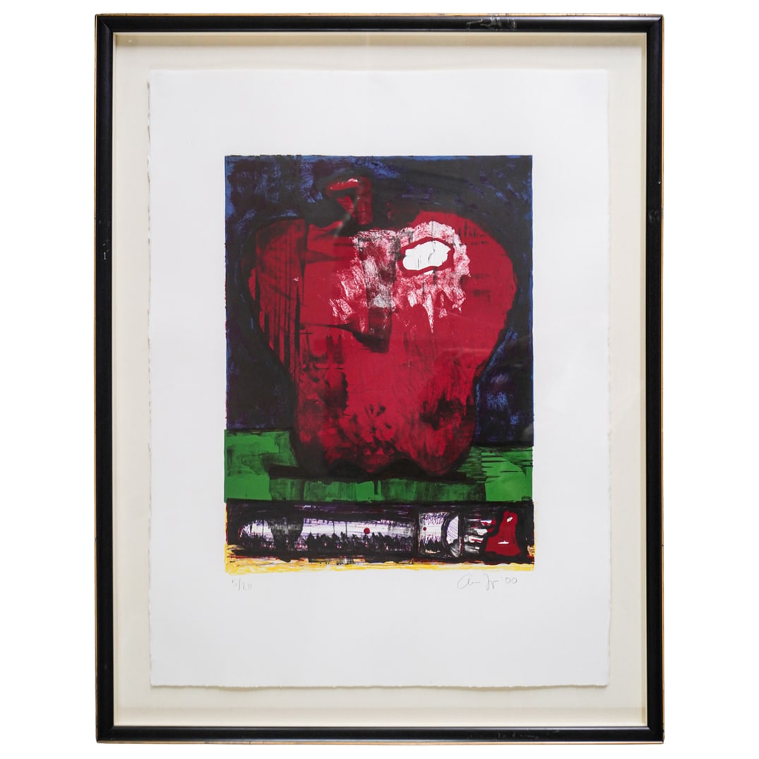 Aaron Fink (American, B. 1955) Apple 1989 Color Lithograph (1 of 4)