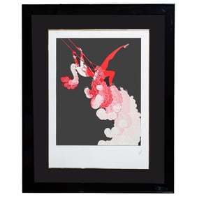 Signed Erte 'The Trapeze' Serigraph