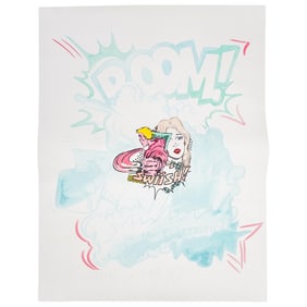 John Matos Crash (American,1961) "BOOM, Raw Electricity" Screenprint