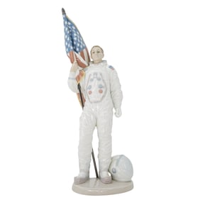 Lladro "One Giant Leap For Mankind" Glazed Porcelain Figurine