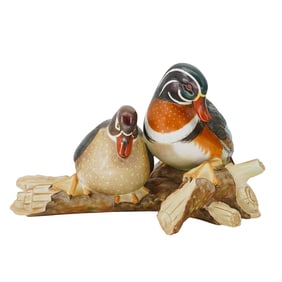 Herend "Canadian Ducks" Porcelain Sculpture