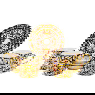 (8 Pc) Royal Crown Derby Porcelain Imari Demitasse Set: (8 Pc) Royal Crown Derby Porcelain Imari Demitasse Set20th Cent., England(8 Pc) Royal Crown Derby porcelain Imari demitasse set. Includes: four (4) demitasse cups; and four (4) demitasse saucer plates
