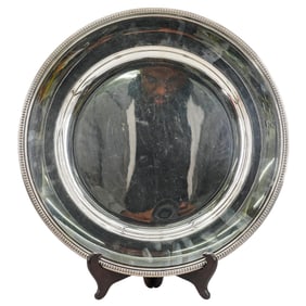 Christofle Silver Plated Large Rounded Serving Tray