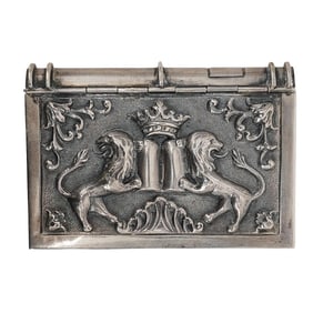 Sterling Silver Judaica Snuff Box