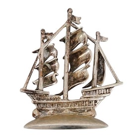 Sterling Silver Miniature Ship Model