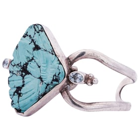 Sterling Silver Turquoise Cuff Bracelet