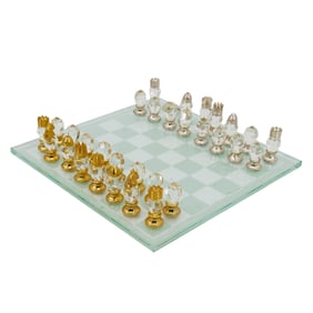 Roth Glass Czech Miniature Chess Set