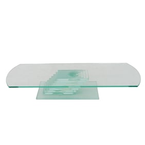 Retro Stacked Glass Sculpture