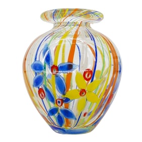 Art Glass Millefiori Vase