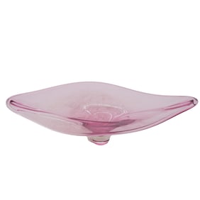 Signed Large Art Glass Centerpiece