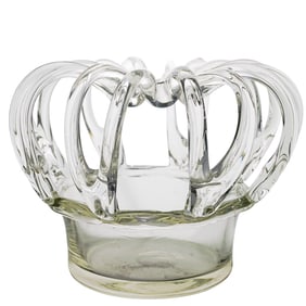 Glass Crown Hat Form