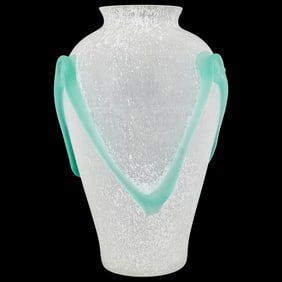 Frosted Art Glass Vase