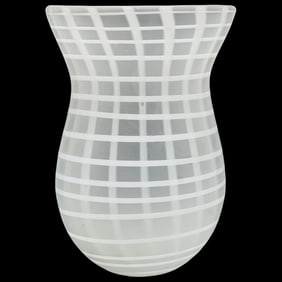 Frosted Art Glass Vase