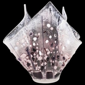 Swirled Art Glass Vase
