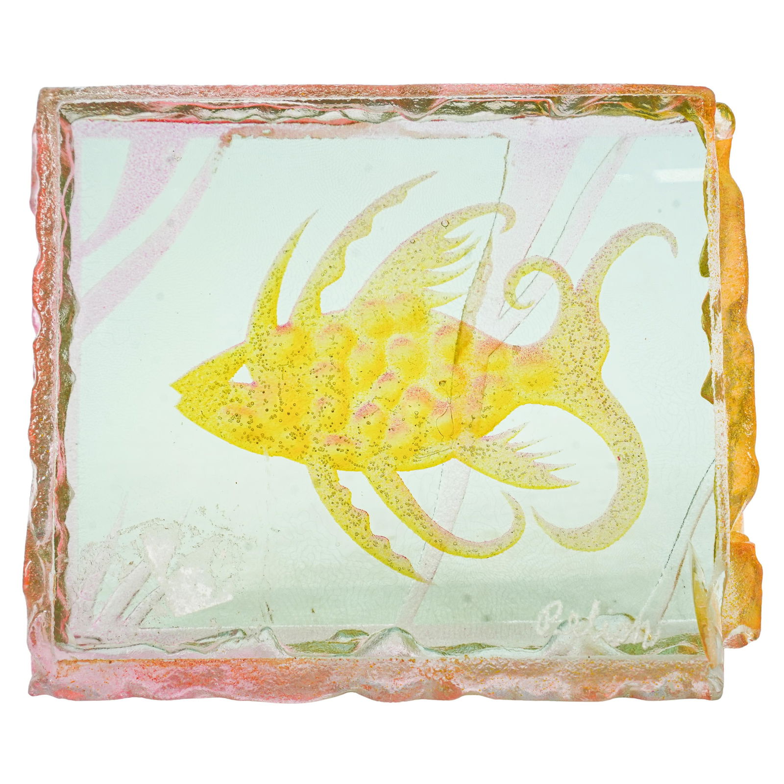Susan Pelish Art Glass Fish Tile (1 of 5)