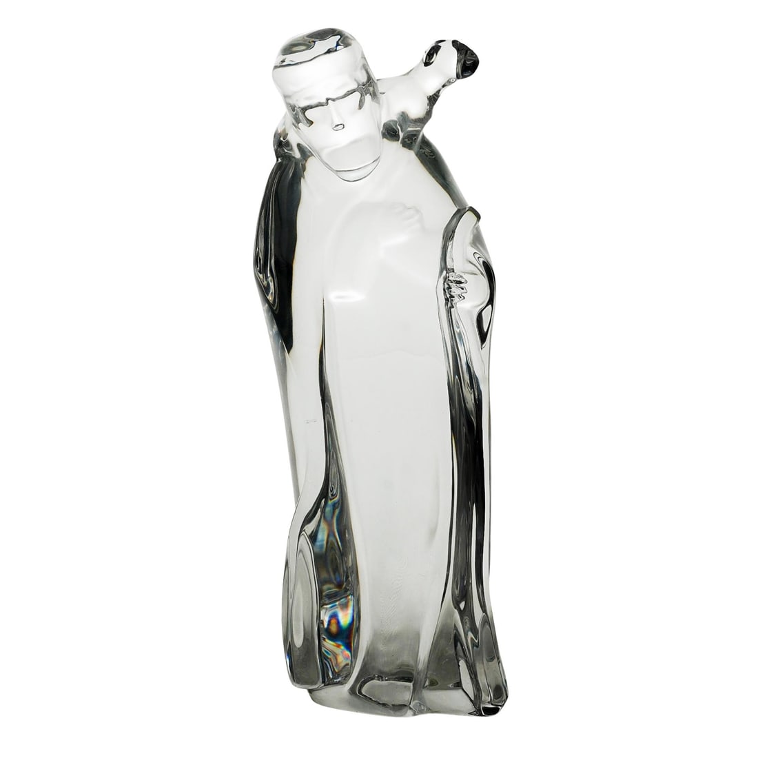 Baccarat Crystal Shepherd with Sheep Nativity Rare Figurine (1 of 5)