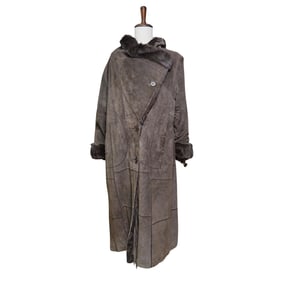 MDBy... Suede Leather and Fur Trench Coat