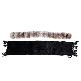Pair of Mink Fur Scarves