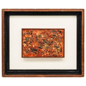 Signed Abstract Acrylic Painting