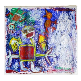 Hegina Rodrigues (Brazil, 20th Cent.) Oil On Canvas Painting