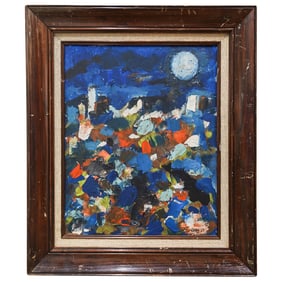 Attrib. Sayed Haider Raza (Indian, 1922-2016) Oil On Canvas