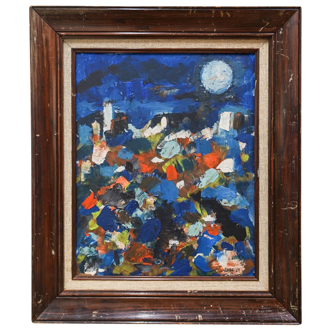 Attrib. Sayed Haider Raza (Indian, 1922-2016) Oil On Canvas (1 of 5)