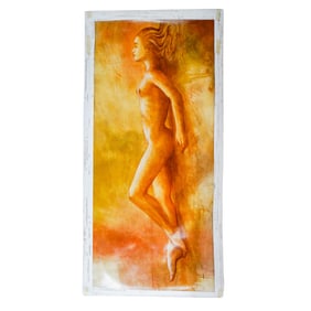 Emilio Rojas (American, B 1984) Nude Acrylic On Canvas