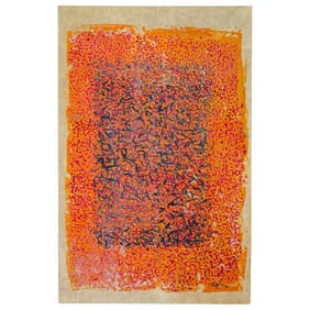 Vintage Signed American School Abstract Painting