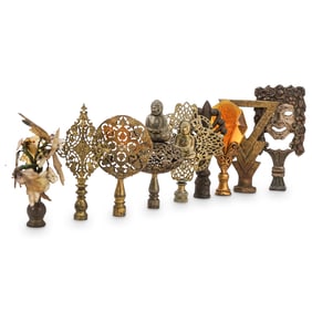 (9 pcs) Vintage Lamp Finials