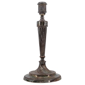 Antique Silver Plated Candlestick
