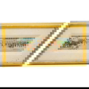 Signed Oil On Canvas Cityscape Painting: Signed Oil On Canvas Cityscape PaintingEarly 20th Century, ContinentalOil on canvas painting, depicting a city square scene with architectural elements, horse drawn carriages and figures. Signed at bo