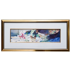 Karen Vernon (American, b. 20th century) "Arcturian Firebird" Watercolor