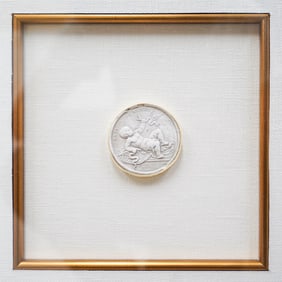 (4 Pc) 19th Cent. Neo-classical Framed Plaster Intaglios Collection