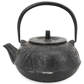 Antique Japanese Cast Iron Tea Pot