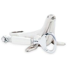 (2 Pc) Sterling Silver Handle & Silver Plated Bottle Openers