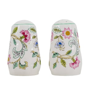 Minton "Haddon Hall" Hand-Painted Bone China Salt and Pepper Shakers